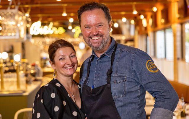 Bea och Stefan på Café Garros